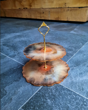 Oranje etagère