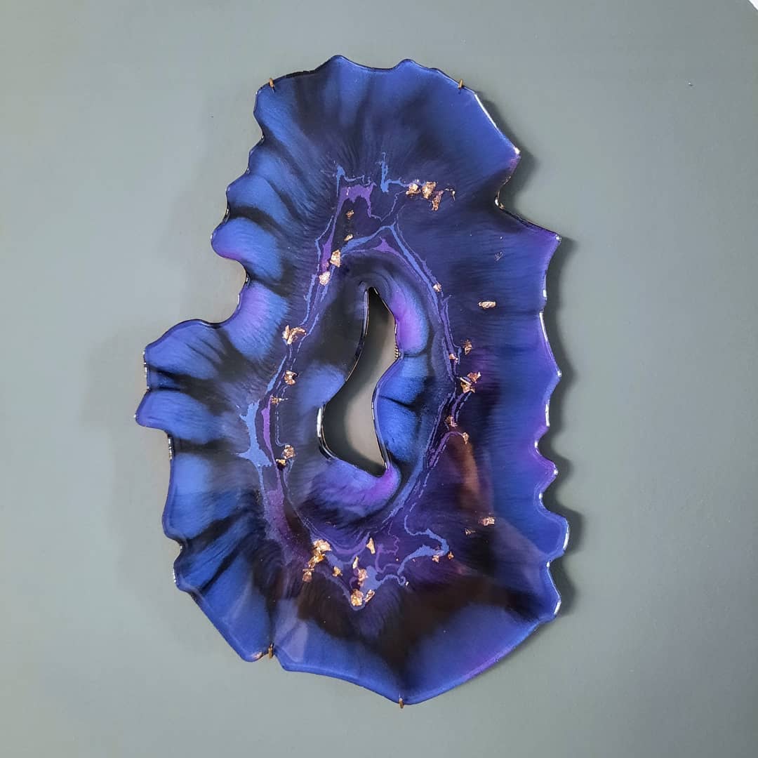 GEODE PURPLE AND BLUE